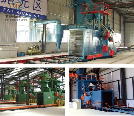Q69 Roller Conveyor Shot Blasting Sandblaster for Steel Beam Steel Plates, Steel Bars